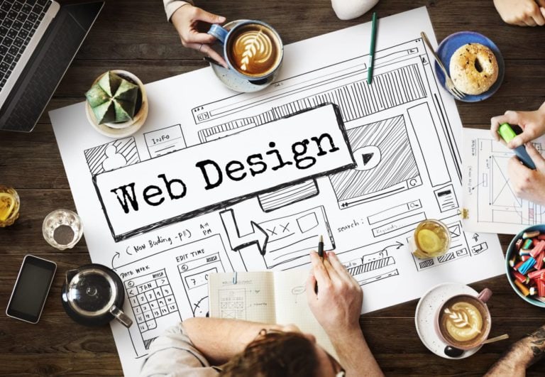 Design Website Create Template Layout Concept