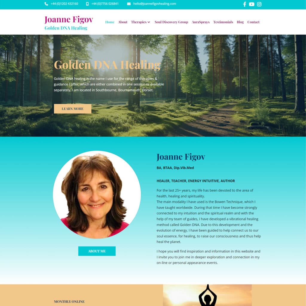 Joanne Figov Golden DNA Healing website