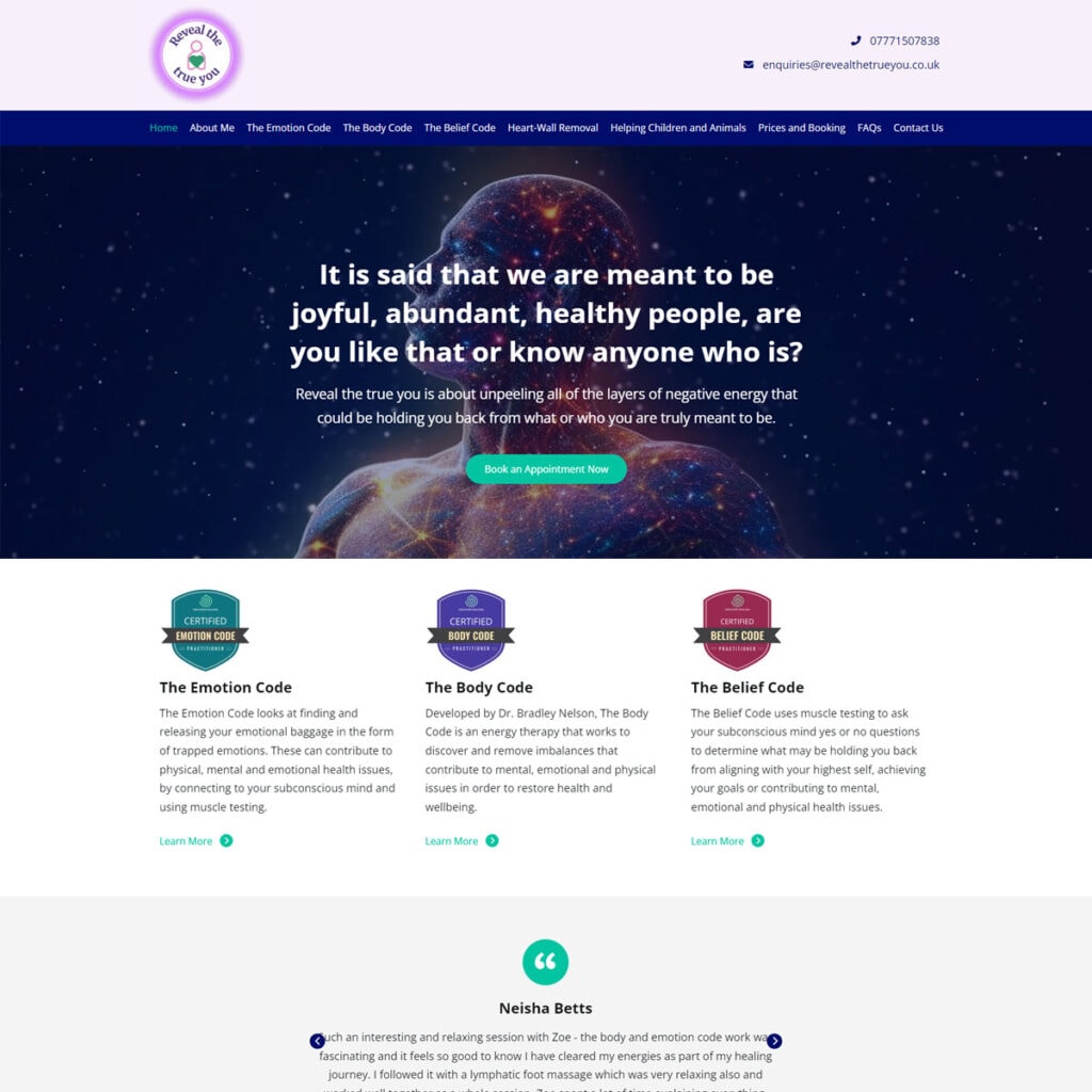 Reveal The True You website