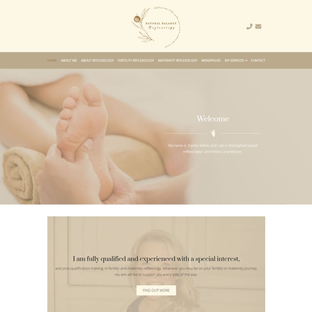 Natural Balance Reflexology website