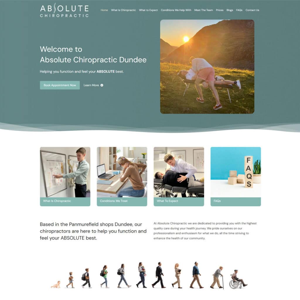 Absolute Chiropractic website
