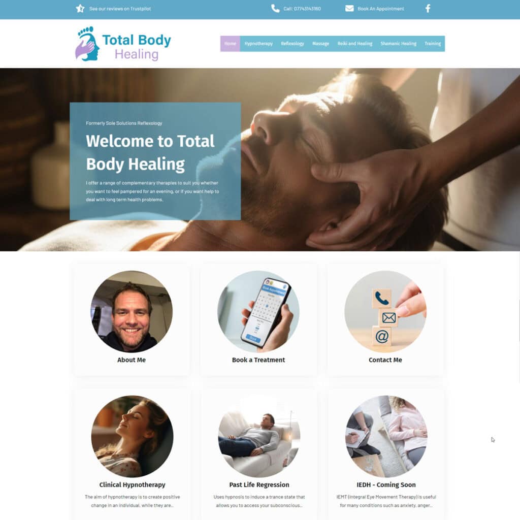 Total Body Healing website