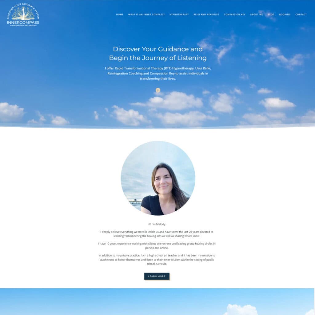 Inner compass - Hypnotherapy website
