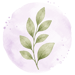 Watercolour botanical illustration representing an established therapist website.