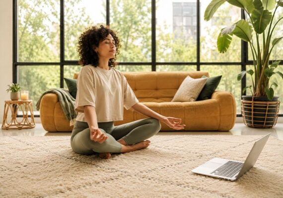 Meditation practice for calm, peace and wellbeing