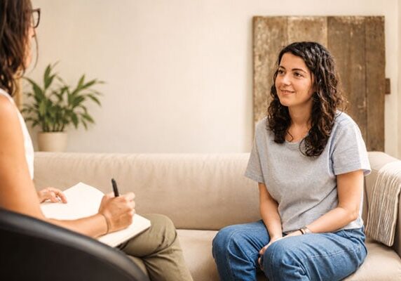 Psychotherapy session for emotional and mental wellbeing