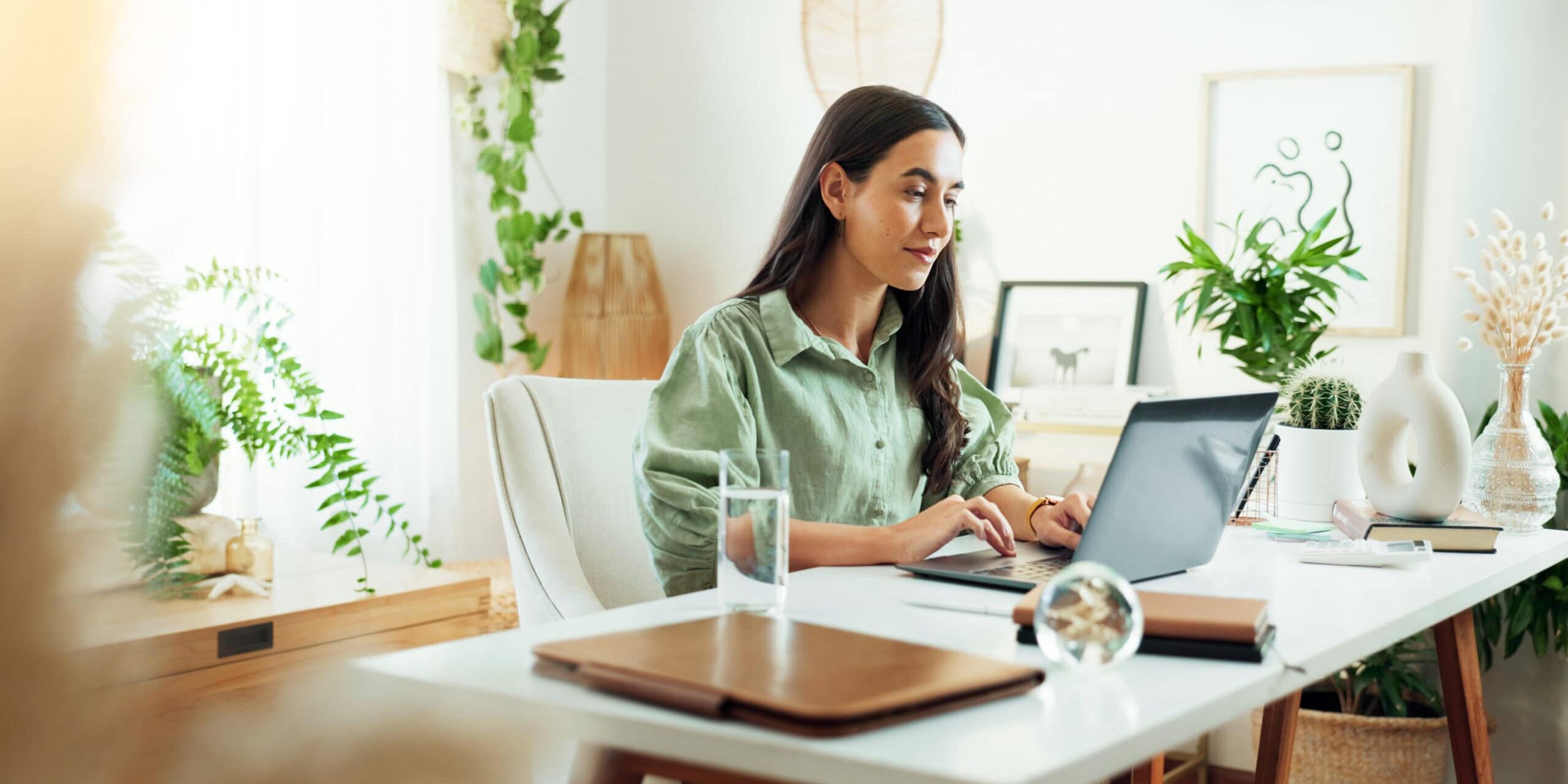 Therapist writing content for their website