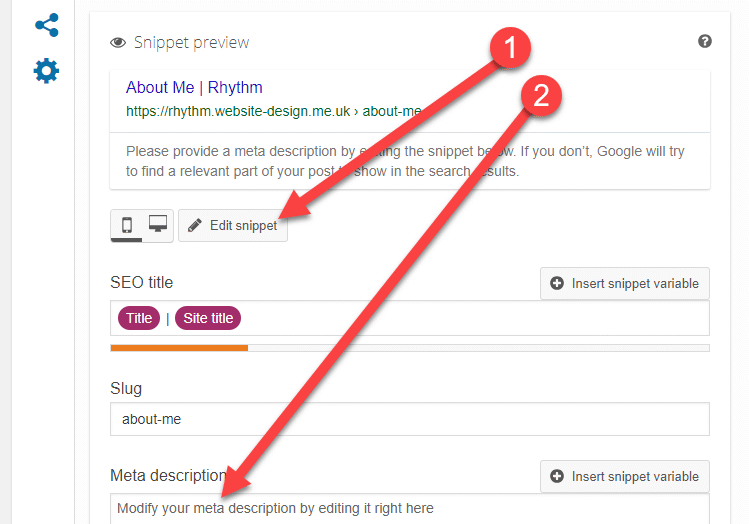yoast meta description